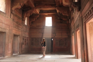 Challenged and looking for an answer... (Photo of me taken with timer at Agra Fort, India)